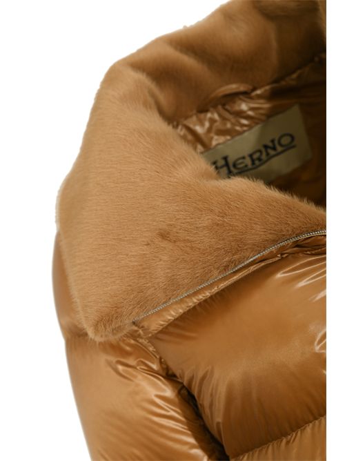 Piumino con pelliccia sintetica Cammello Herno | PI002140D 12017Z2157